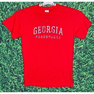 NWT Georgia Bulldogs Basketball UGA Dawgs Red Short Sleeve Shirt Men’s XL